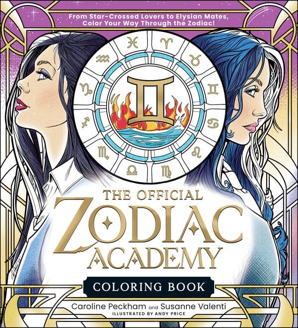 Cover of The Official Zodiac Academy Coloring Book