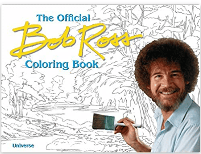 The Bob Ross Coloring Book: A Creative Tribute to a Beloved Icon coloring image
