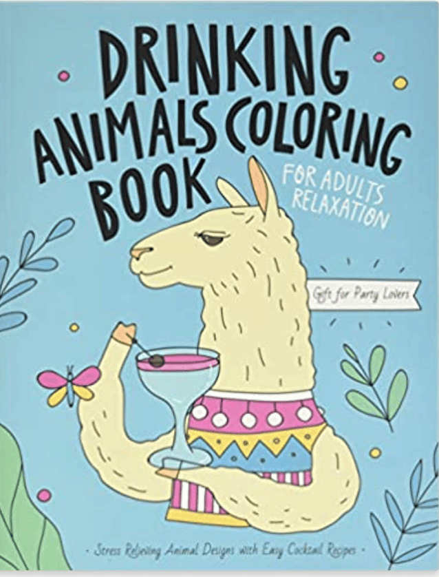 Discover the Drinking Animals Coloring Book: The Ultimate Gift for Party coloring image