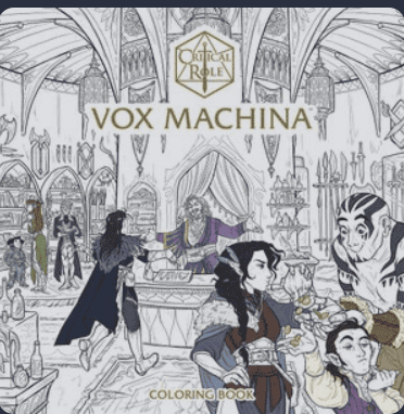 Critical Role: Vox Machina Coloring Book Paperback – Coloring Book, coloring image